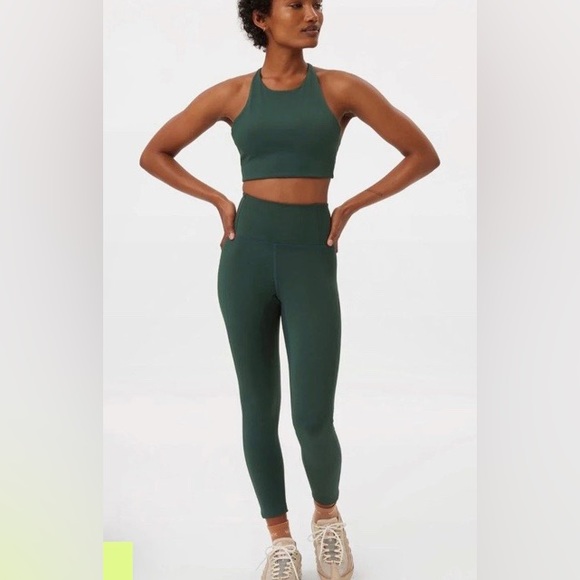 NWT Girlfriend Collective Compressive High Rise Legging size XS in color MOSS - Picture 3 of 9